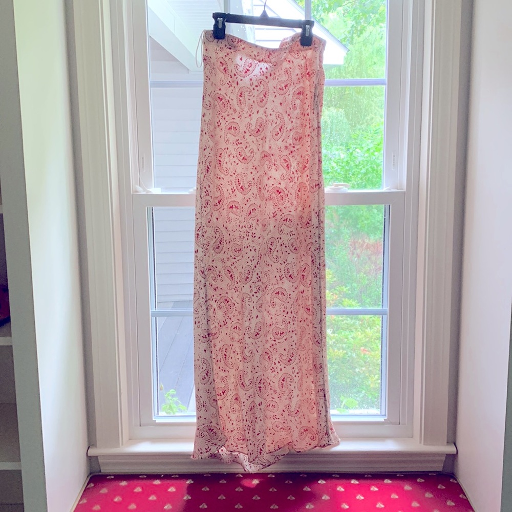 Realisation silk paisley skirt